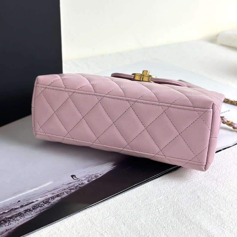 CHANEL Mini kelly - 粉金-5