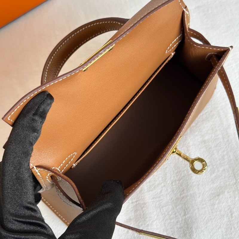 HERMES Mini kelly ll - 金棕金 Z-8