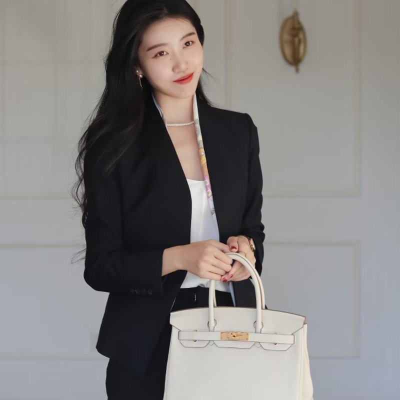 HERMES Birkin 30 - 奶昔白金 Y-1