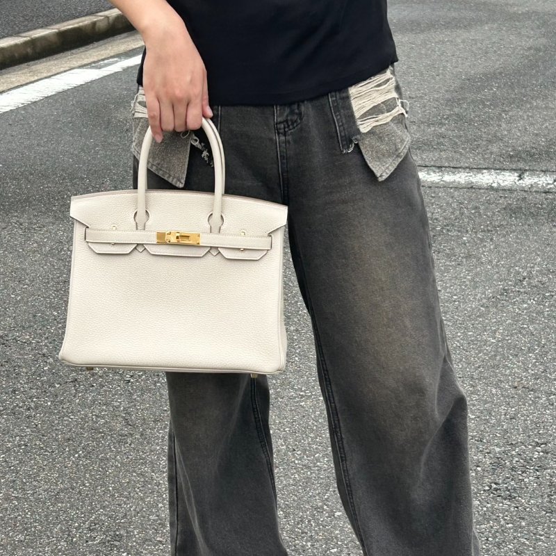 HERMES Birkin 30 - 奶昔白金 Y-21