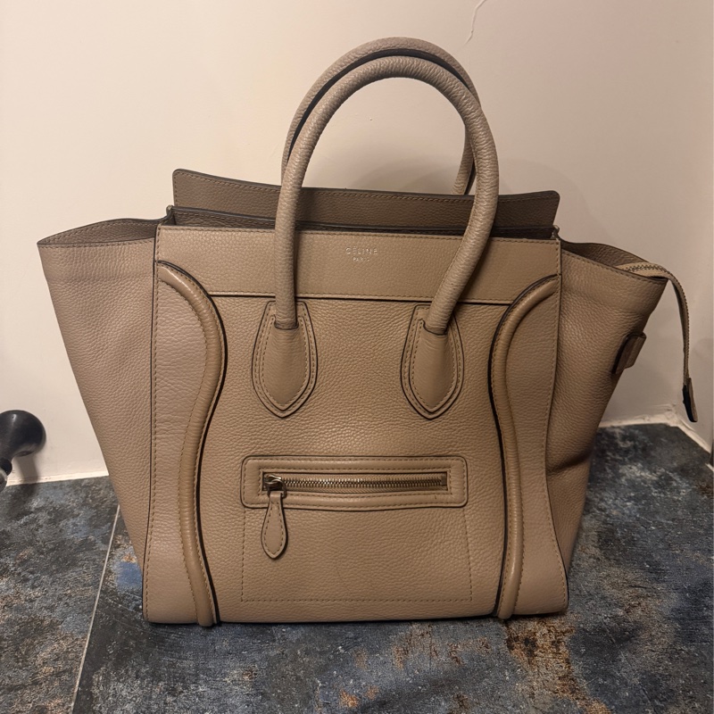 Celine 囧包奶茶灰色 手提-0