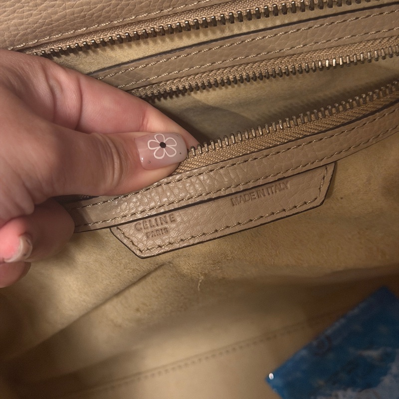Celine 囧包奶茶灰色 手提-6