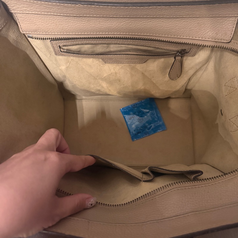 Celine 囧包奶茶灰色 手提-10