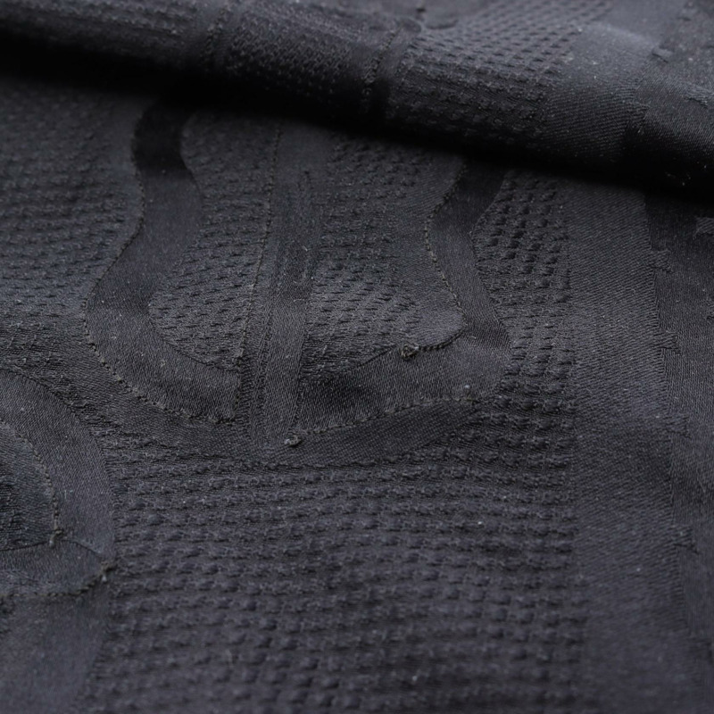 愛馬仕 Coaching Perle Bleu Noir 絲巾披肩，真絲，海軍藍，二手女款-6