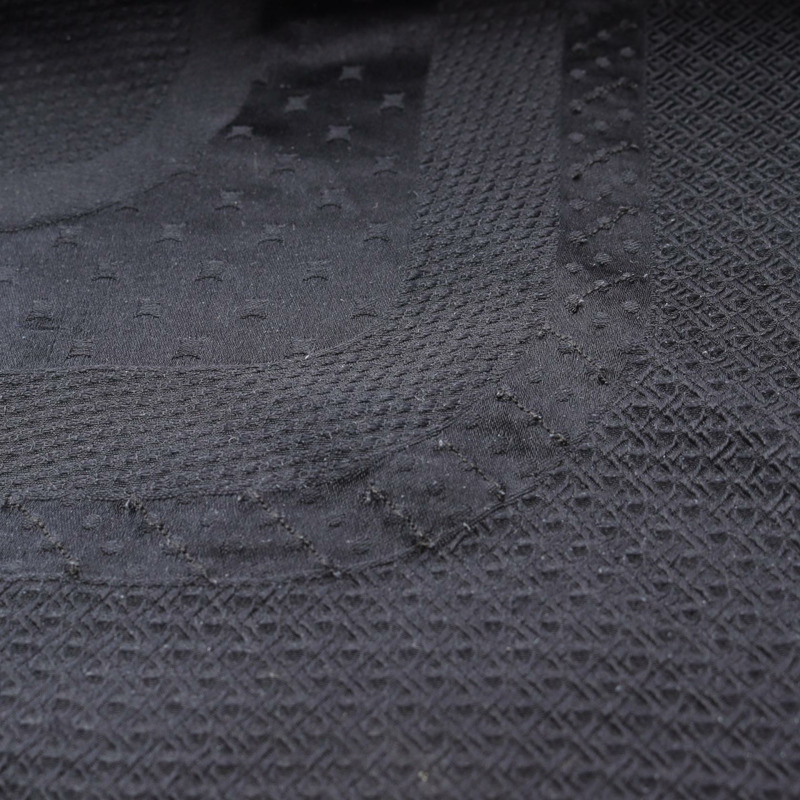 愛馬仕 Coaching Perle Bleu Noir 絲巾披肩，真絲，海軍藍，二手女款-7