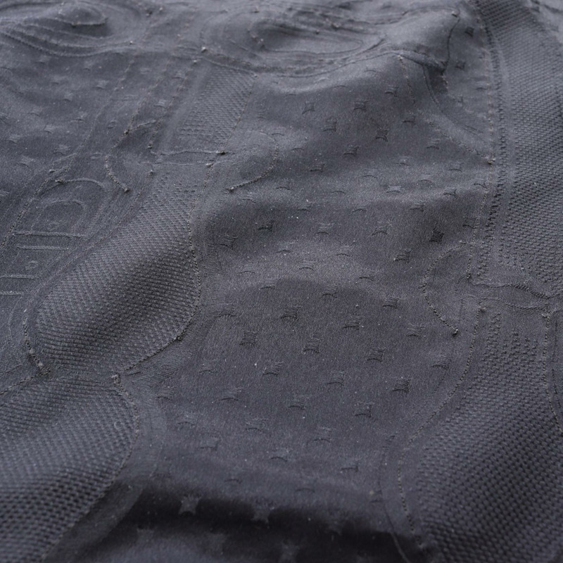 愛馬仕 Coaching Perle Bleu Noir 絲巾披肩，真絲，海軍藍，二手女款-12