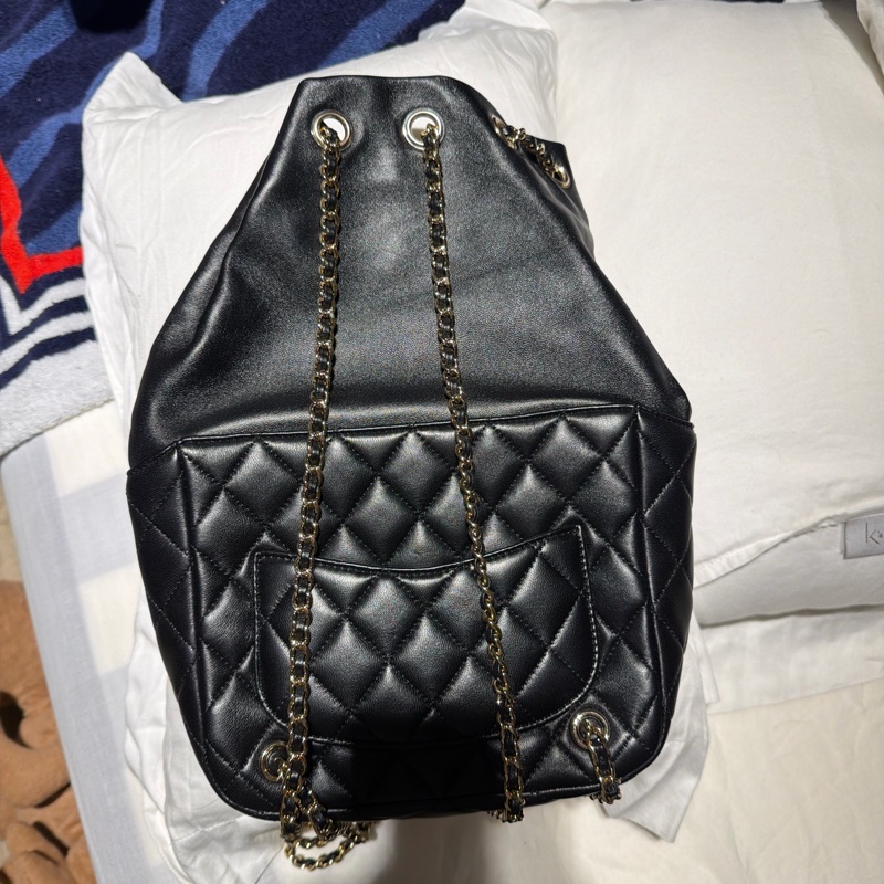 Chanel 黑色後背包-4