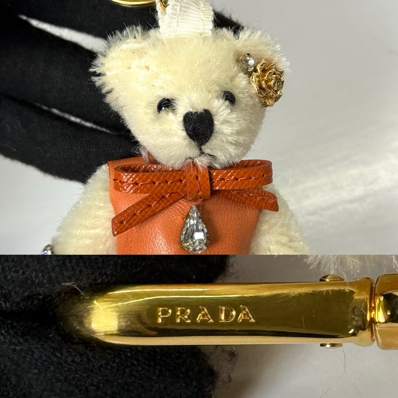 PRADA  熊熊吊飾 1ARH65 BEAR CHARM KEY CHAIN-3
