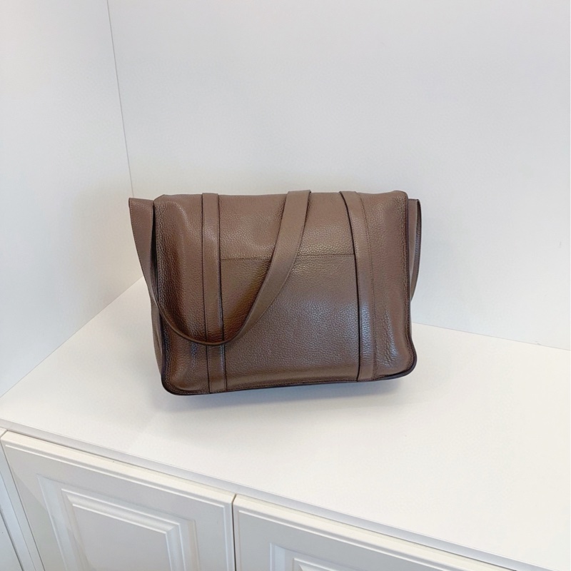 【98新🆕】Hermes  Steve 灰色男士翻蓋郵差包 單肩包 斜挎包-1