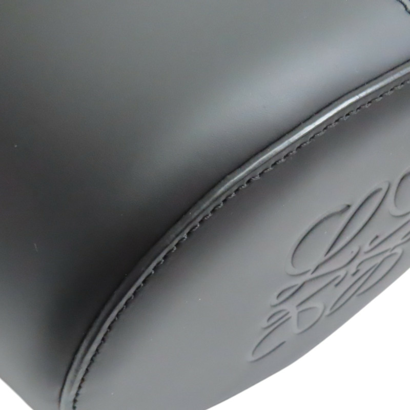 黑/棕色 牛皮 毛氈 Balloon 肩背包【LOEWE 羅威】 326.76AC30-11