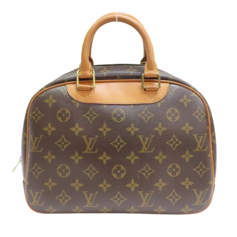 棕色 原花帆布 Trouville 手提包【LOUIS VUITTON LV 路易威登】 M42228-1