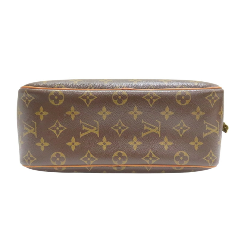 棕色 原花帆布 Trouville 手提包【LOUIS VUITTON LV 路易威登】 M42228-3