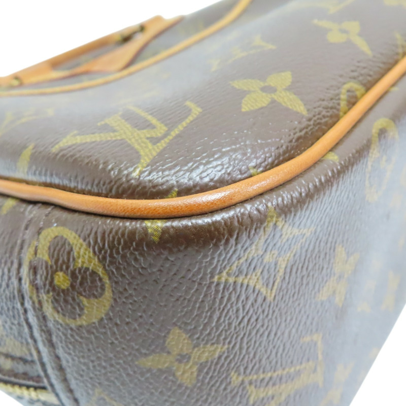 棕色 原花帆布 Trouville 手提包【LOUIS VUITTON LV 路易威登】 M42228-11