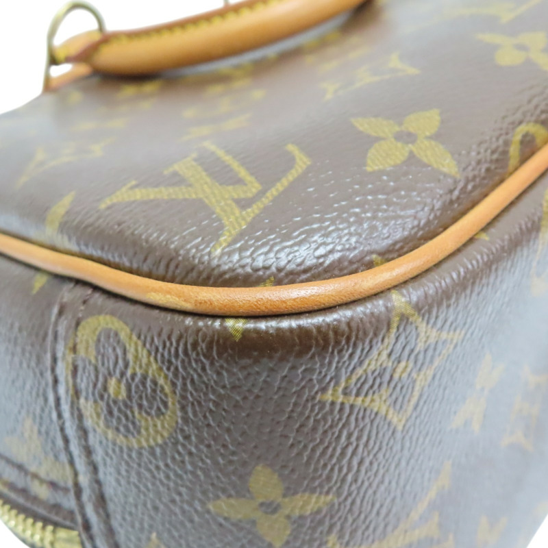 棕色 原花帆布 Trouville 手提包【LOUIS VUITTON LV 路易威登】 M42228-12