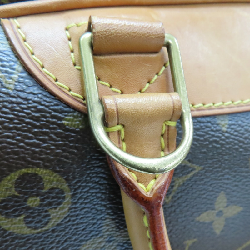 棕色 原花帆布 Trouville 手提包【LOUIS VUITTON LV 路易威登】 M42228-15