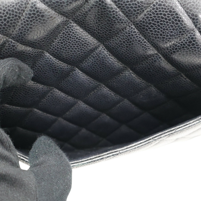 黑色 荔枝紋 牛皮 COCO Jumbo 30 肩背包 鍊帶 (無卡)【CHANEL 香奈兒】 A58600-5