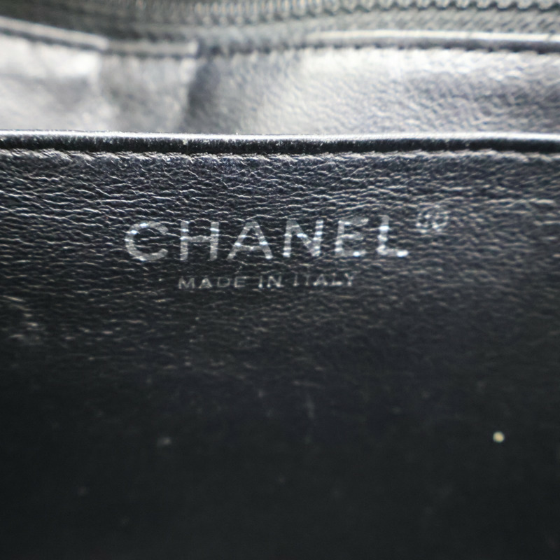 黑色 荔枝紋 牛皮 COCO Jumbo 30 肩背包 鍊帶 (無卡)【CHANEL 香奈兒】 A58600-6