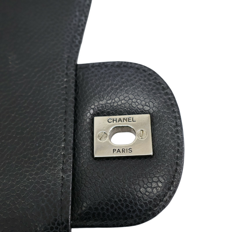 黑色 荔枝紋 牛皮 COCO Jumbo 30 肩背包 鍊帶 (無卡)【CHANEL 香奈兒】 A58600-8