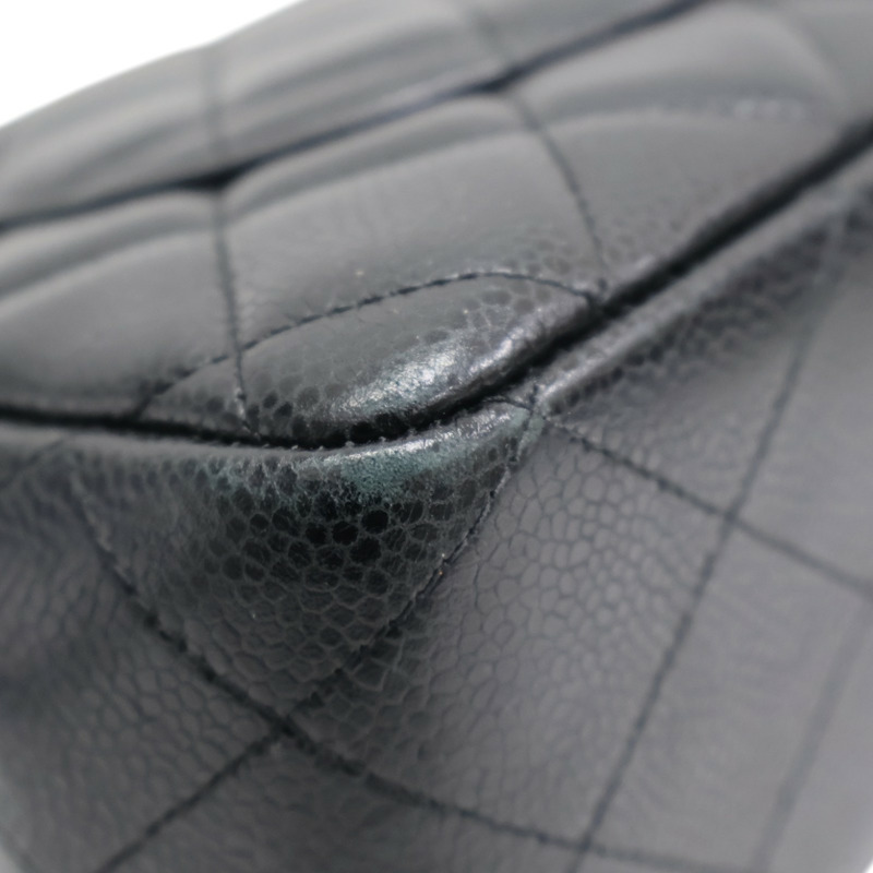 黑色 荔枝紋 牛皮 COCO Jumbo 30 肩背包 鍊帶 (無卡)【CHANEL 香奈兒】 A58600-12