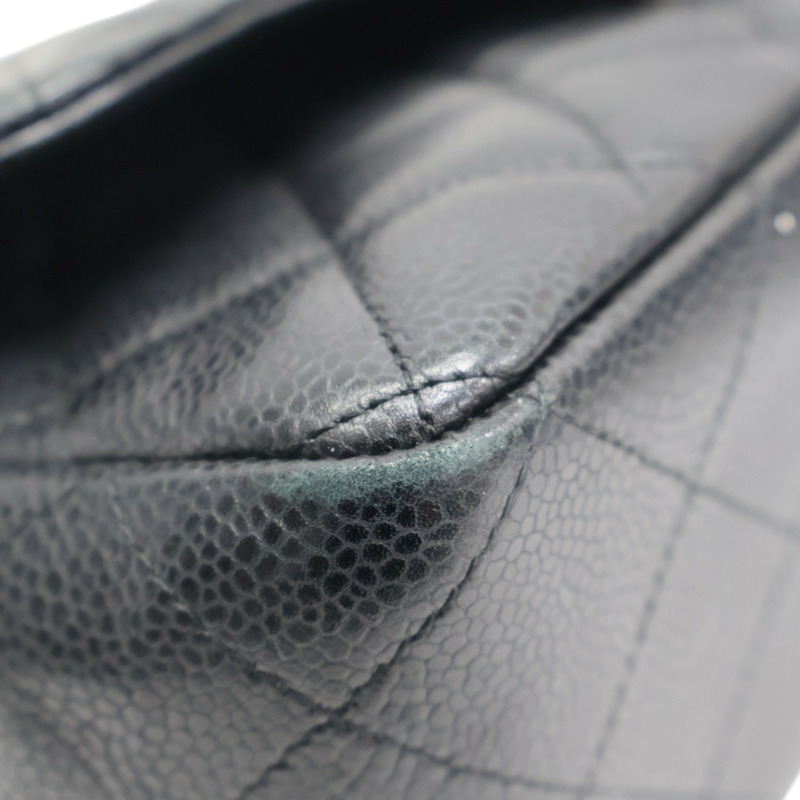 黑色 荔枝紋 牛皮 COCO Jumbo 30 肩背包 鍊帶 (無卡)【CHANEL 香奈兒】 A58600-14