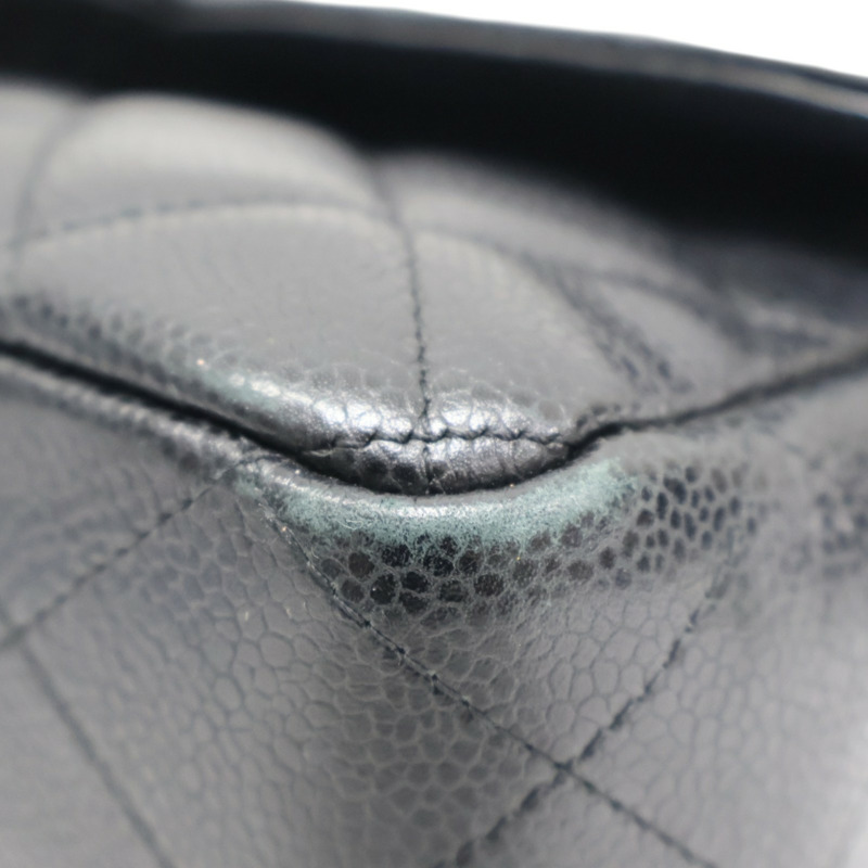 黑色 荔枝紋 牛皮 COCO Jumbo 30 肩背包 鍊帶 (無卡)【CHANEL 香奈兒】 A58600-15