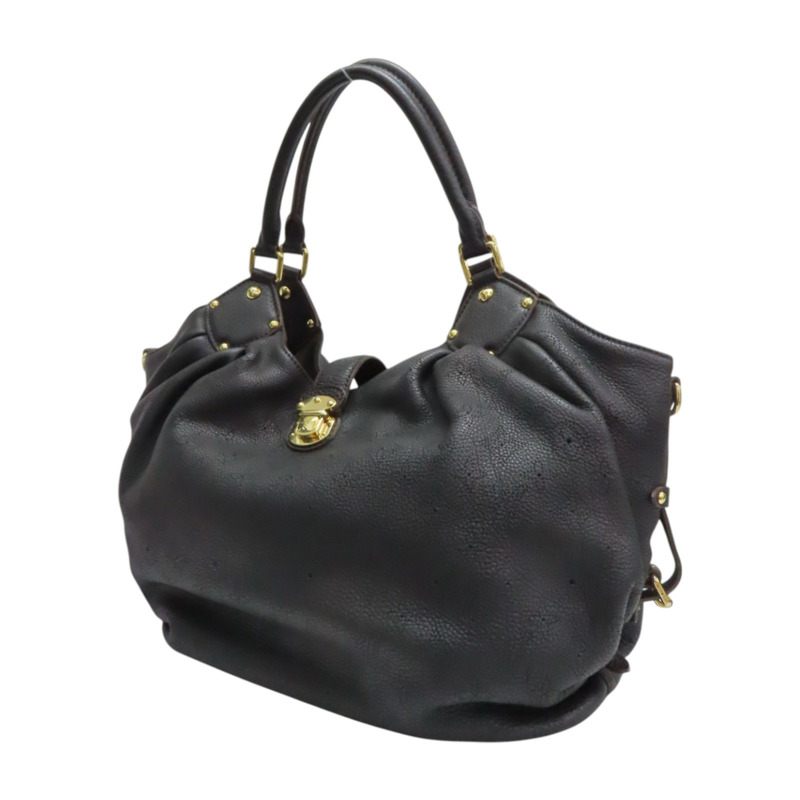 黑色 原花 牛皮 Mahina L 肩背包【LOUIS VUITTON LV 路易威登】 M95765-2
