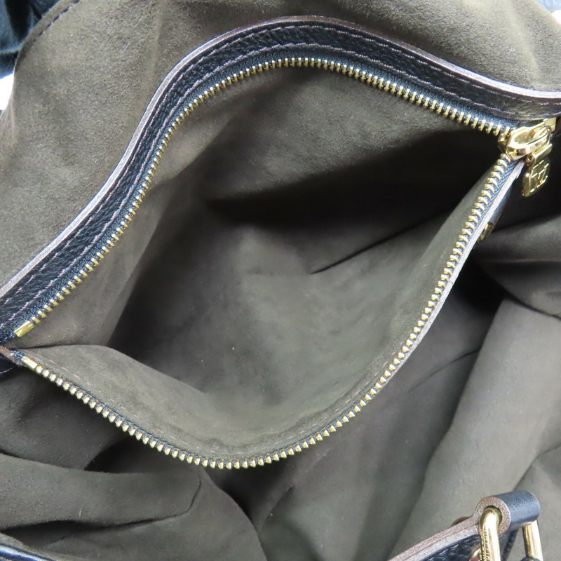 黑色 原花 牛皮 Mahina L 肩背包【LOUIS VUITTON LV 路易威登】 M95765-6