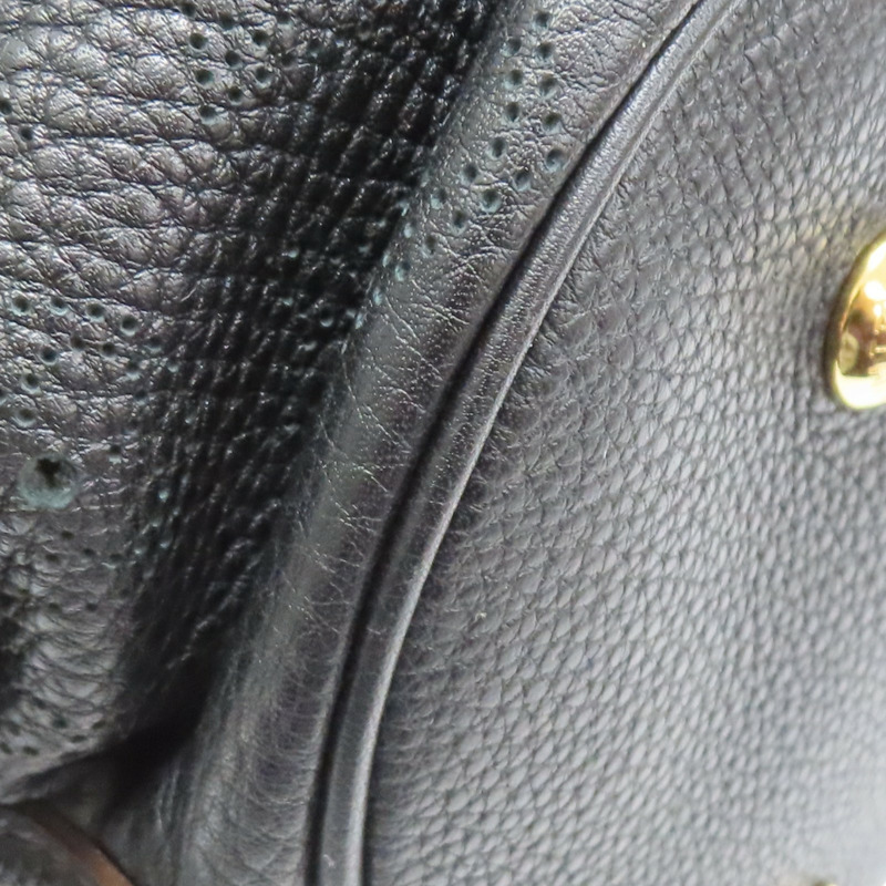 黑色 原花 牛皮 Mahina L 肩背包【LOUIS VUITTON LV 路易威登】 M95765-10