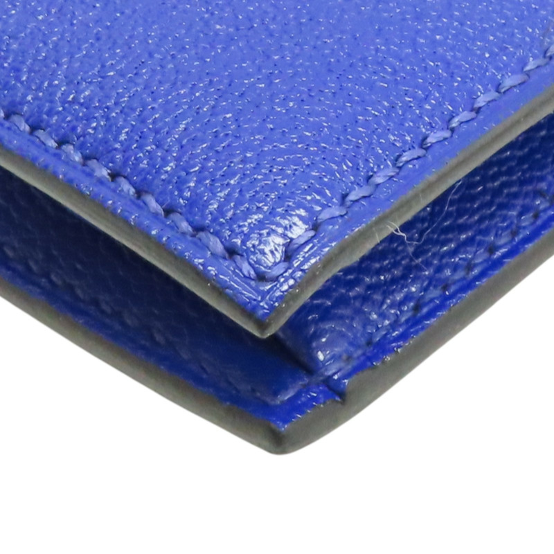 藍色 山羊皮 Verrou clutch 手拿包 A刻【HERMES 愛馬仕】-14