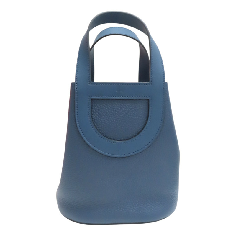 普魯士藍 TC牛皮 In The Loop 18 手提包 B刻【HERMES 愛馬仕】 H084274CC-1