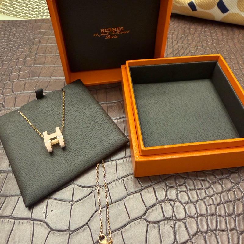 Hermes POP H 粉紅色項鍊-15
