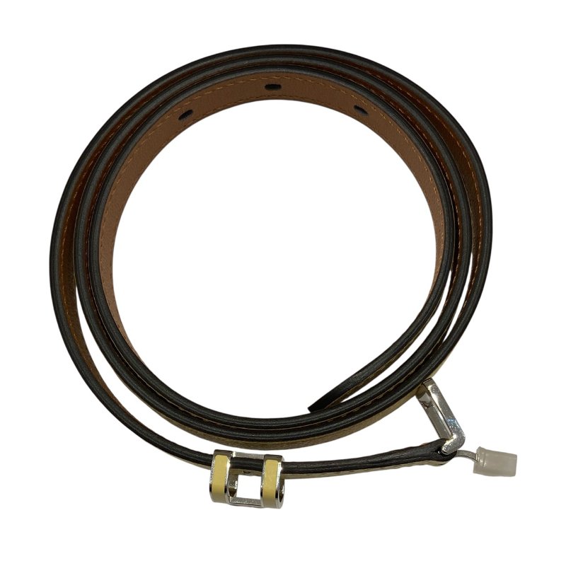 HERMES 愛馬仕 B刻印 POP H 15 BELT 皮帶 80CM 棕色 金色 淡黃色 雙色-1