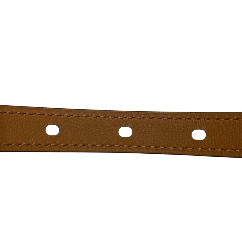 HERMES 愛馬仕 B刻印 POP H 15 BELT 皮帶 80CM 棕色 金色 淡黃色 雙色-3