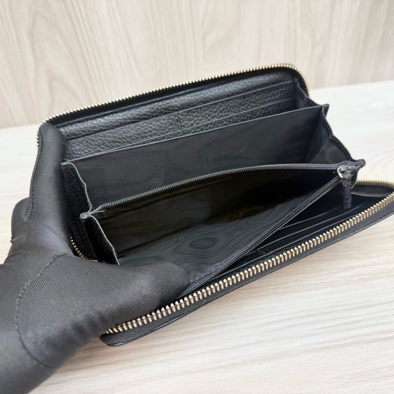 GUCCI甜價🧧黑色牛皮SOHO長夾/598187-7
