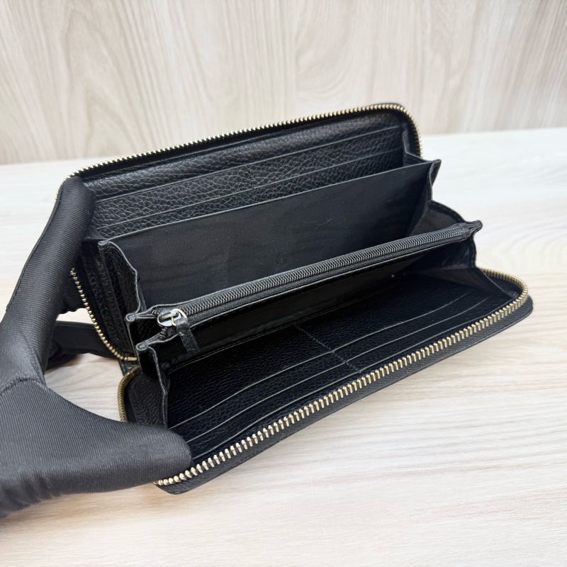 GUCCI甜價🧧黑色牛皮SOHO長夾/598187-8