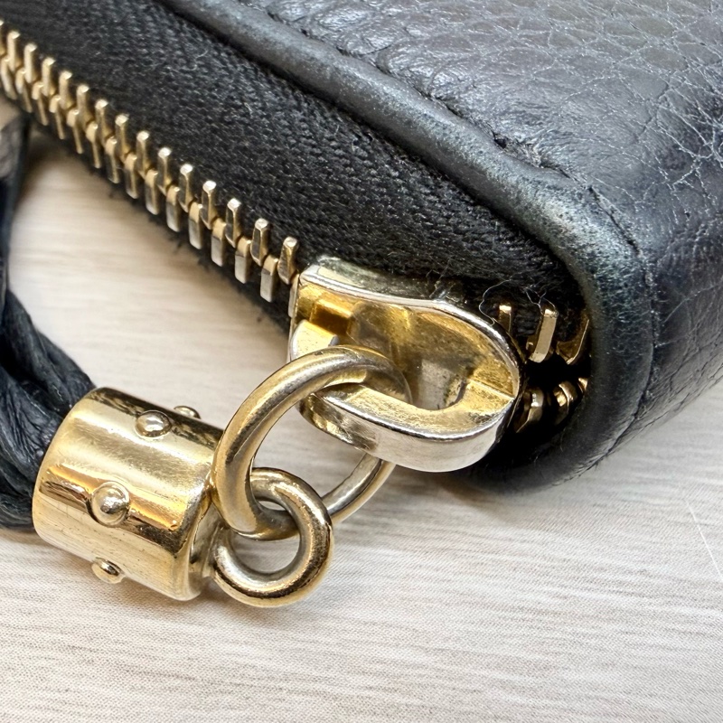 GUCCI甜價🧧黑色牛皮SOHO長夾/598187-15