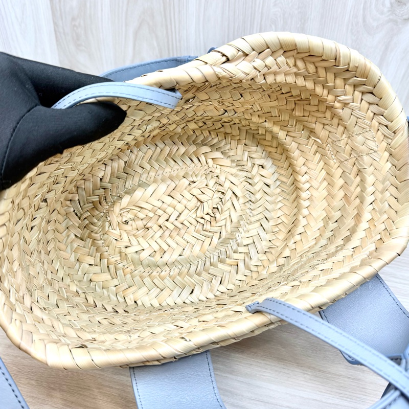 CHLOE氣質🫶🏼灰藍拉菲草編織包CHC23SS304J66-9