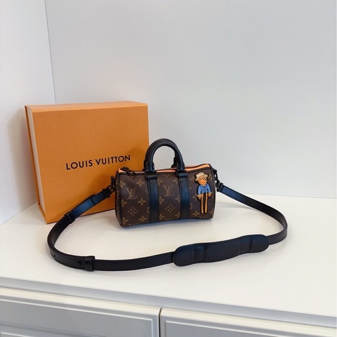 【98新🆕】LV  keepall xs 老花稻草人手袋 斜挎包