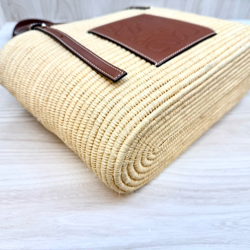LOEWE夏日季節必備☀️拉菲草編織肩背包A223099-14