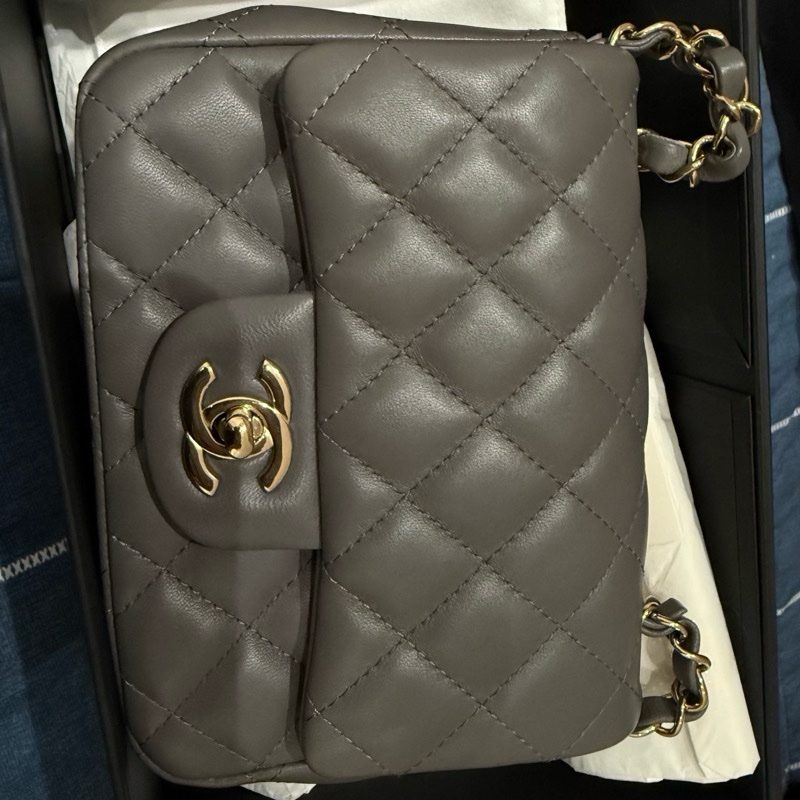 香奈兒 灰色 方胖子-0