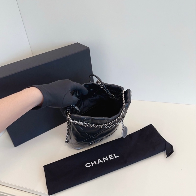 【99新大全套🆕】Chanel 24c漸變色mini 22Bag 限量款迷你垃圾袋 手提包 斜挎包-4