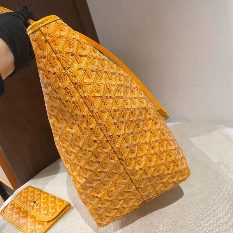 Goyard戈雅黃色滿印老花 Tote購物袋，大號尺寸39/32/19cm-2