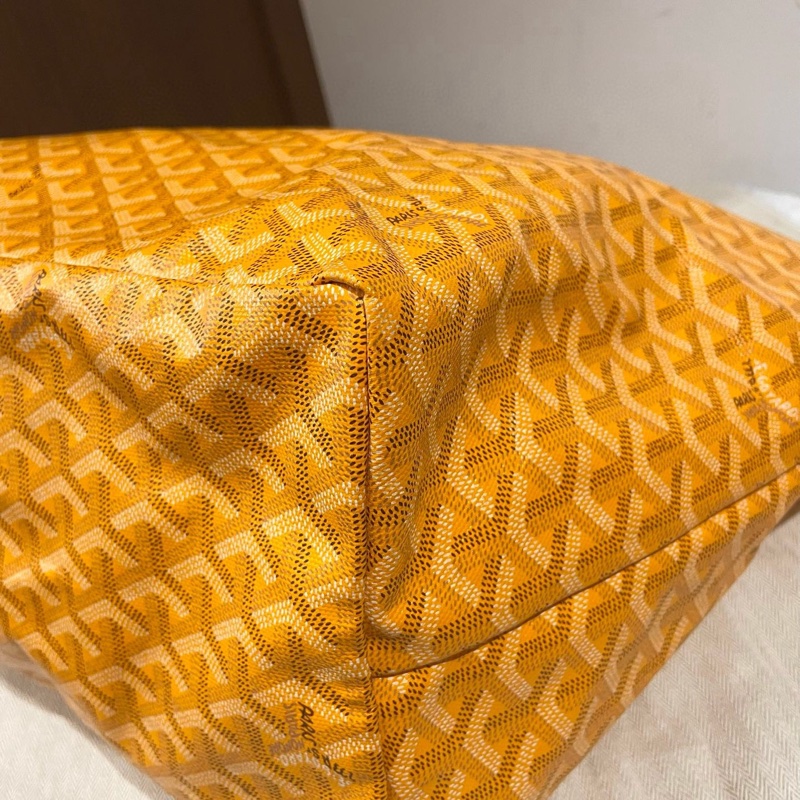 Goyard戈雅黃色滿印老花 Tote購物袋，大號尺寸39/32/19cm-4