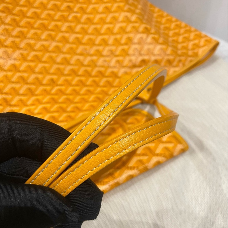 Goyard戈雅黃色滿印老花 Tote購物袋，大號尺寸39/32/19cm-7