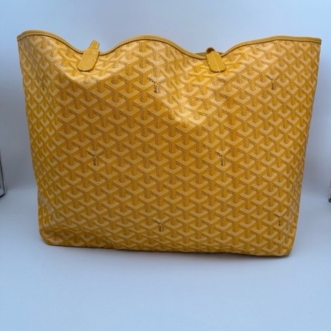 Goyard戈雅黃色滿印老花 Tote購物袋，大號尺寸39/32/19cm