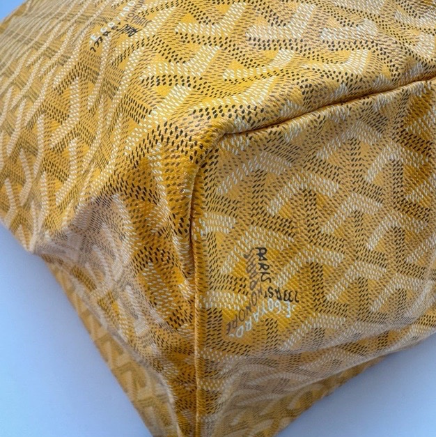 Goyard戈雅黃色滿印老花 Tote購物袋，大號尺寸39/32/19cm-3