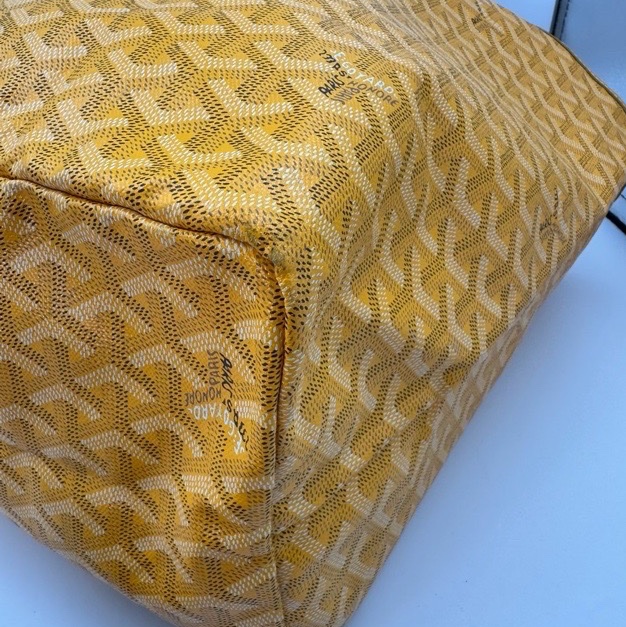 Goyard戈雅黃色滿印老花 Tote購物袋，大號尺寸39/32/19cm-4