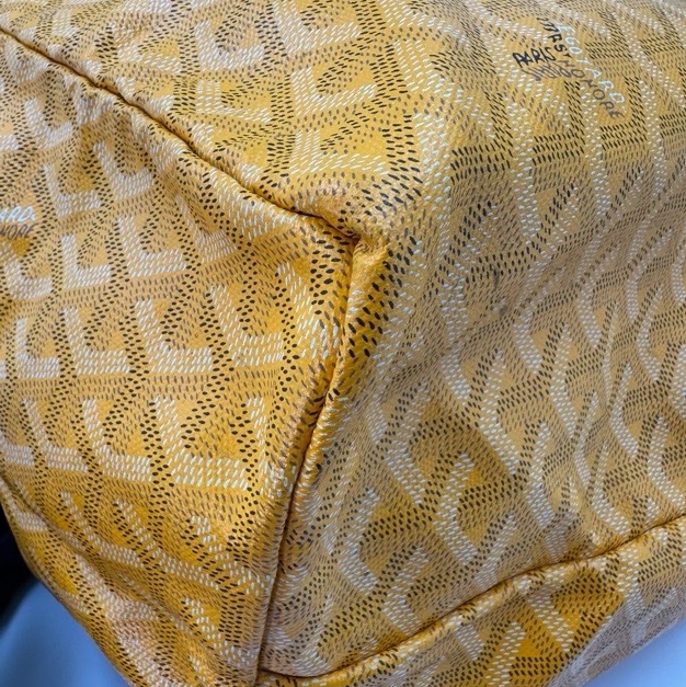 Goyard戈雅黃色滿印老花 Tote購物袋，大號尺寸39/32/19cm-9