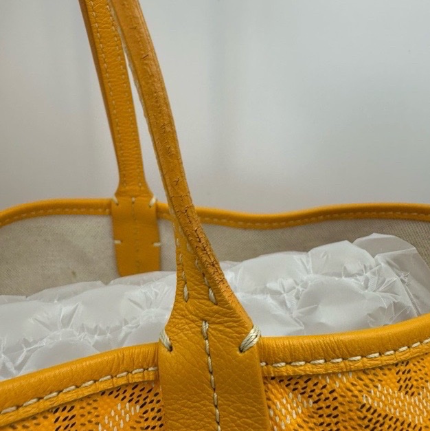 Goyard戈雅黃色滿印老花 Tote購物袋，大號尺寸39/32/19cm-12