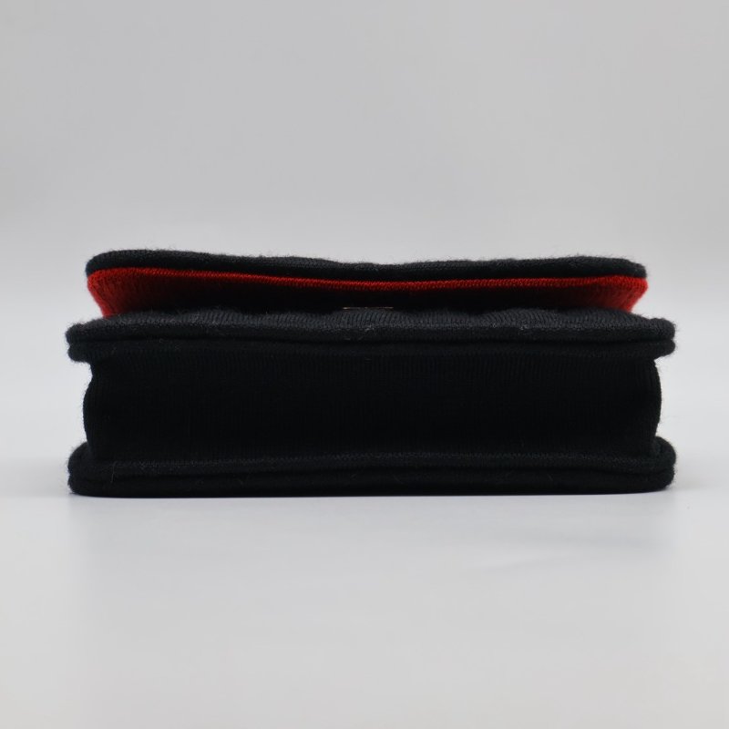 CHANEL 23C帆布鍊帶小包 - 黑金-11